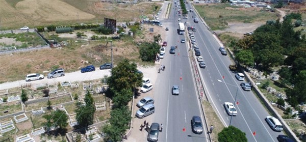 İha ile Trafik Yoğunluğu ve Kazalar Kontrol Ediliyor