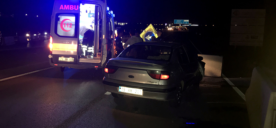 Kırıkkale'de trafik kazası: 3 yaralı