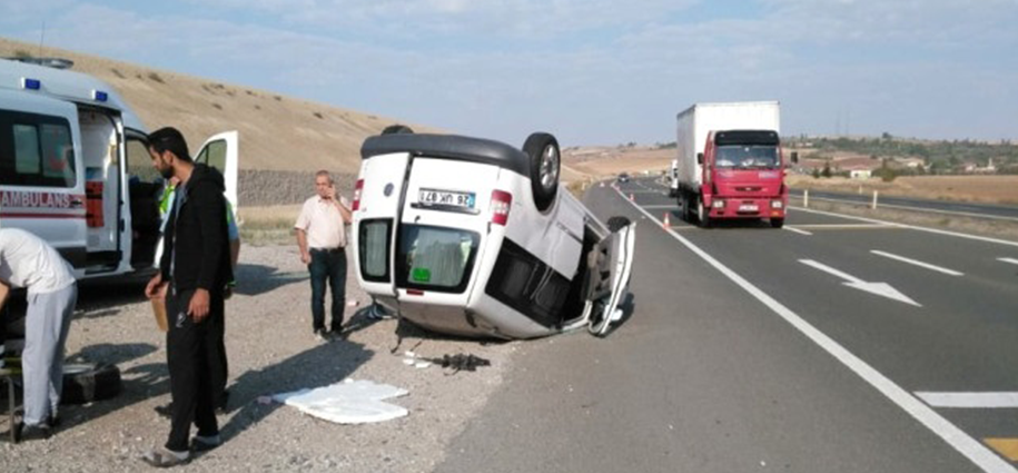 Kırıkkale'de trafik kazası: 5 yaralı