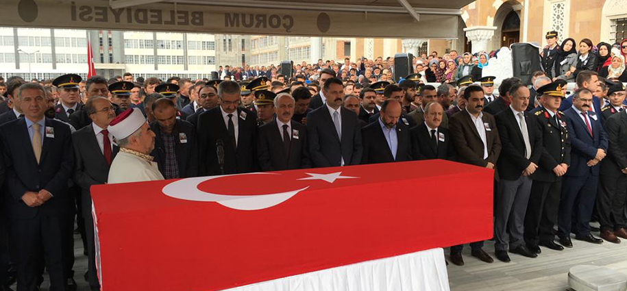 Kırıkkale doğumlu şehit Muhammet Çoban, Çorum’da toprağa verildi