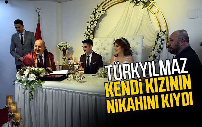 Yahşihan Belediye Başkanı Türkyılmaz, kızının nikahını kıydı