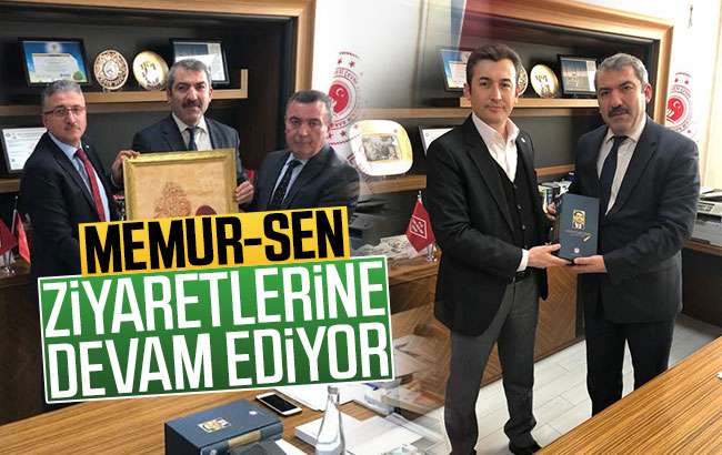 Memur-Sen ziyaretlerine devam ediyor