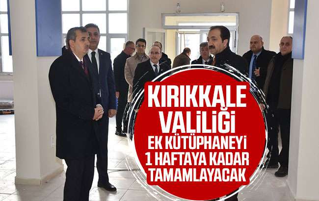 Kırıkkale Valiliği’nden yeni kütüphane