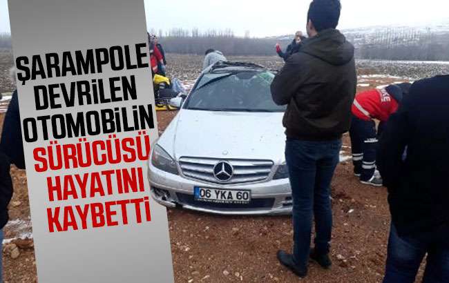 Otomobil şarampole devrildi; 1 kişi öldü