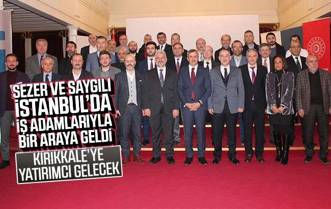 Sezer ve Saygılı iş adamlarıyla bir araya geldi