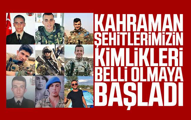 İdlib şehitlerimizin kimlikleri belli olmaya başladı