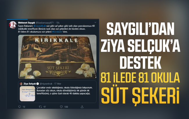 Başkan Saygılı’dan 81 İle 81 Süt Şekeri