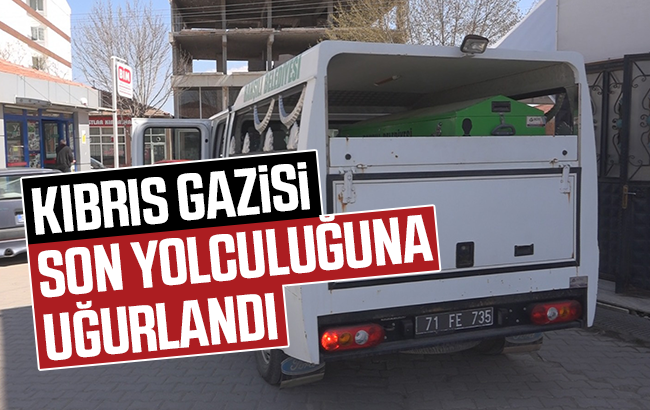 Kıbrıs gazisi Cemil Yazıcı, son yolculuğuna uğurlandı