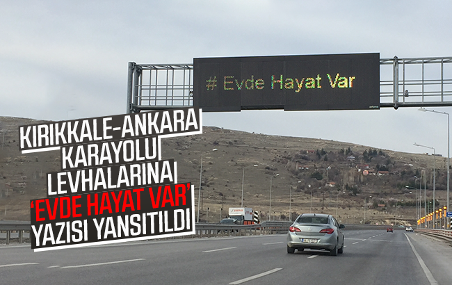 Ankara-Kırıkkale karayolunda ‘evde kal’ çağrısı