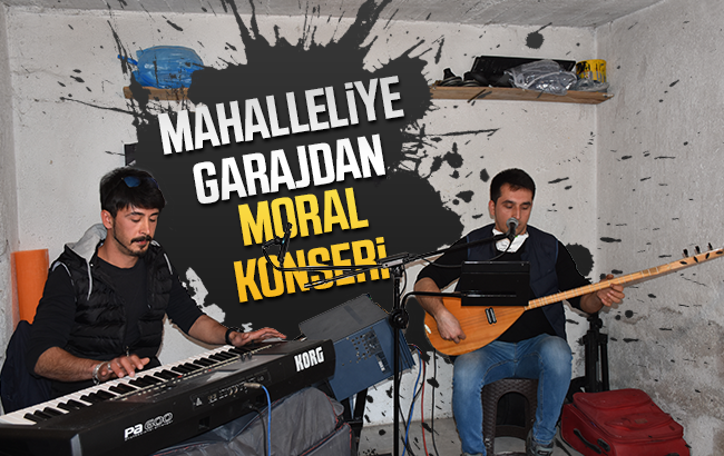 Mahalleliye garajdan konser