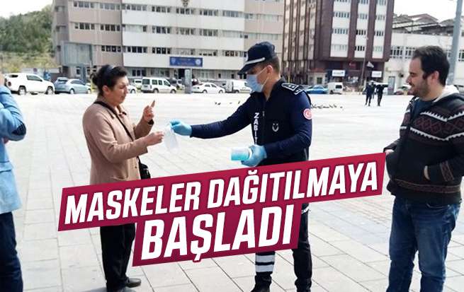 Maskelerin ücretsiz olarak dağıtımına başlandı