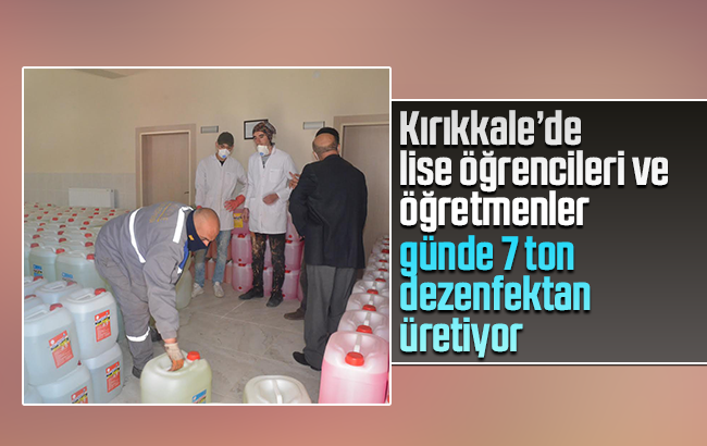 Meslek lisesi üretiyor, Kırıkkale Belediyesi kullanıyor