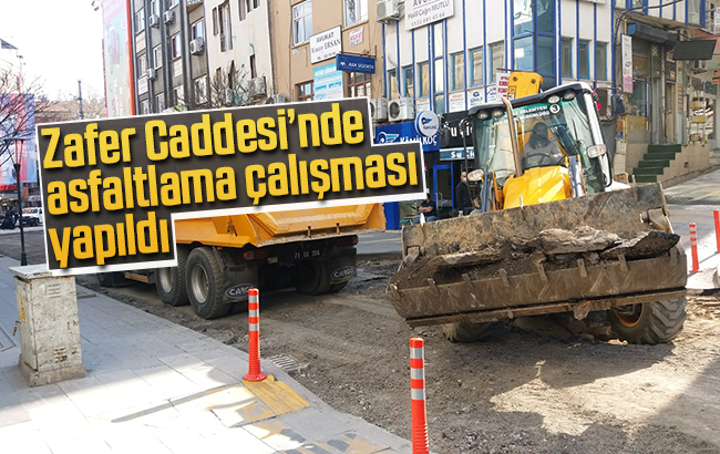 Zafer Caddesi yenilendi