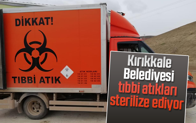 Tıbbi atıklar sterilize ediliyor