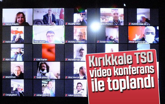 TSO Meclisi video konferansla toplandı