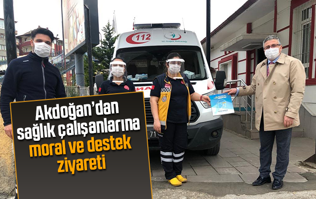 Sağlık çalışanlarına moral ve destek ziyareti