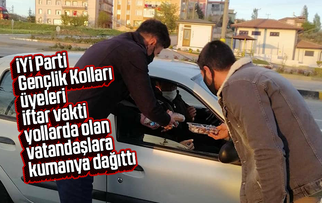 İYİ Parti Gençlik Kolları’ndan iftar kumanyası