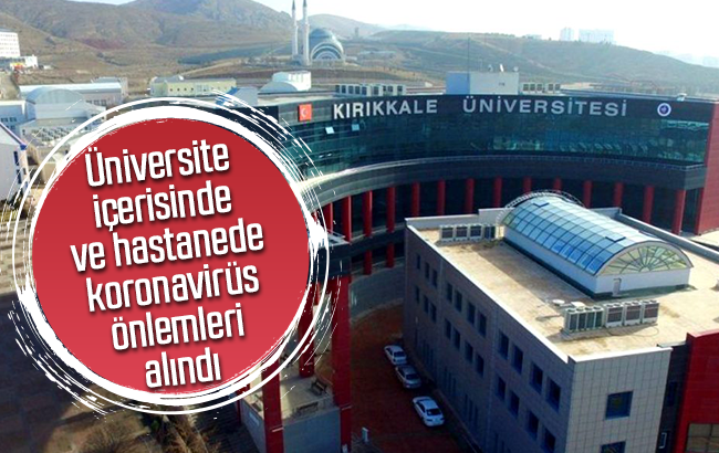 Kırıkkale Üniversitesinde Kovid-19 önlemleri