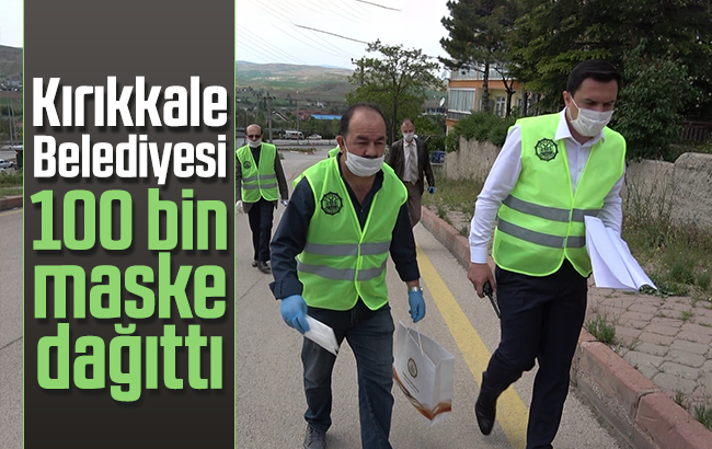 Kırıkkale’de 100 bin maske dağıtıldı