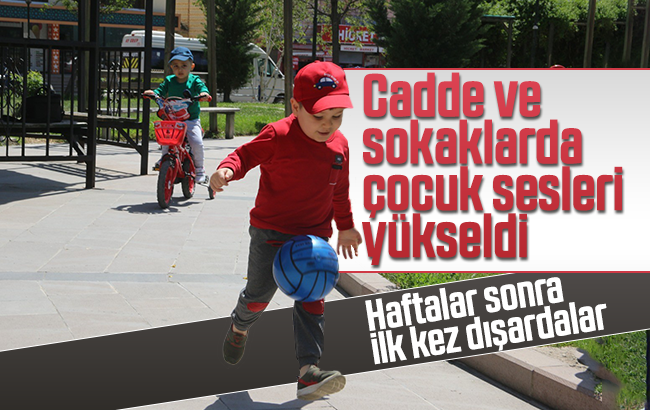 Çocuklar haftalar sonra dışarı çıktı