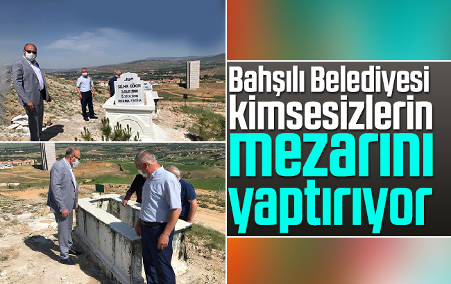 Bahşılı Belediyesi,  kimsesizlerin mezarını yaptırıyor