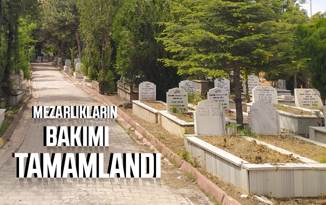 Kırıkkale’de mezarlıklara özel bakım yapıldı