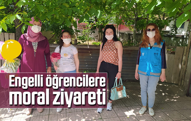 Engelli öğrencilere moral ziyareti