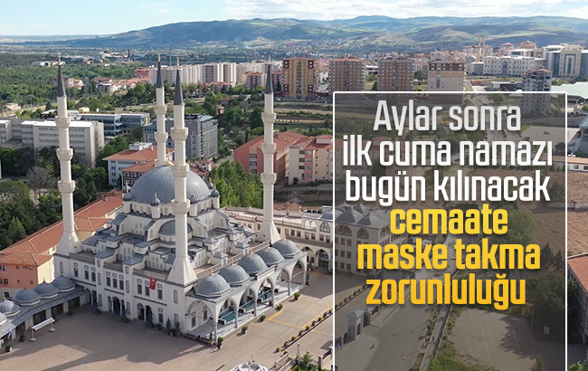 Cuma namazı kılacak herkese maske takma zorunluğu