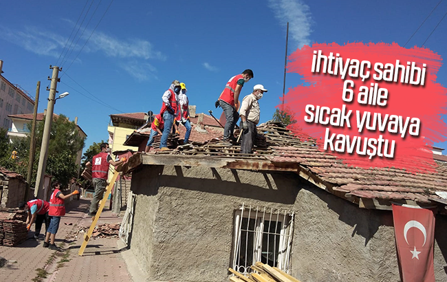 Türk Kızılay, Kırıkkale'de ihtiyaç sahibi 6 aileyi sıcak yuvaya kavuşturdu