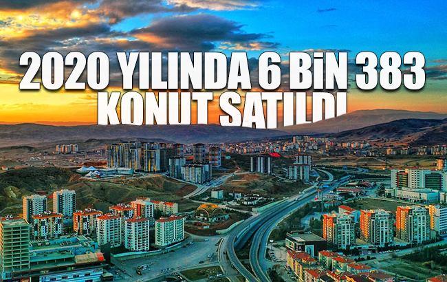 2020 yılında 6 bin 383 konut satıldı