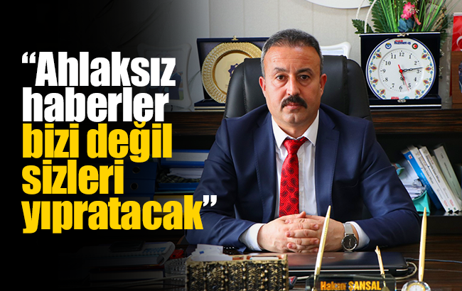 Şansal; “Gazetecilik yayın akışına yakışmayan haberler”