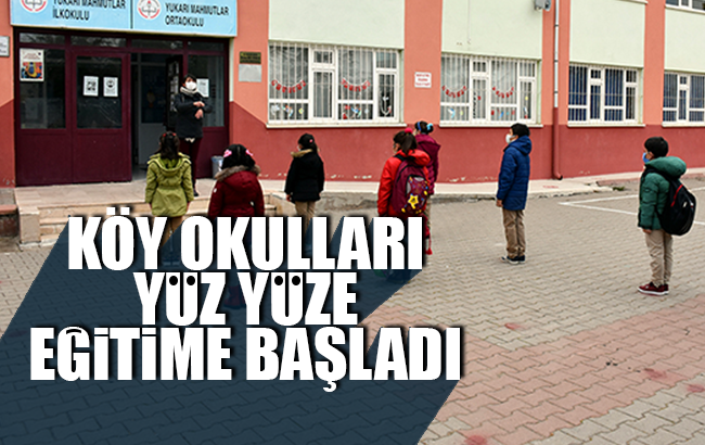 Köy okulları yüz yüze eğitime başladı.