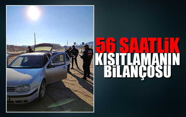 Kırıkkale’de 56 saatlik sokağa çıkma kısıtlamasının bilançosu