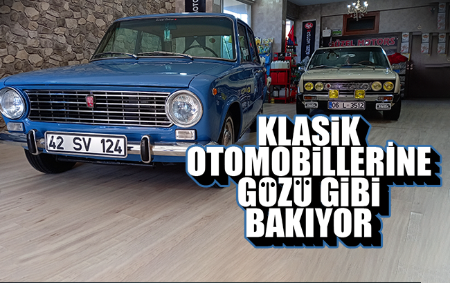 Mecbur kalmadıkça örtüsünü dahi açmıyor, klasik otomobillerine gözü gibi bakıyor