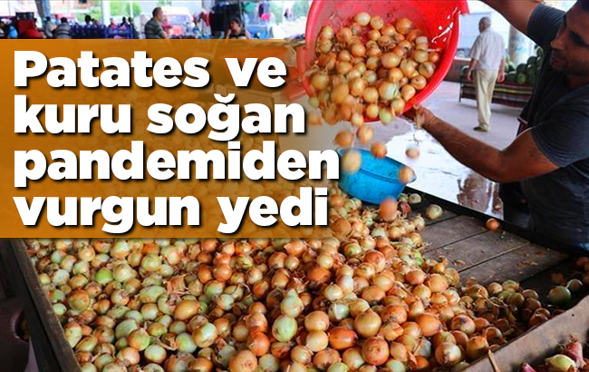 Patates ve kuru soğan pandemiden vurgun yedi