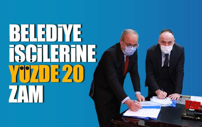 Kırıkkale Belediyesi işçilerine yüzde 20 zam yapıldı