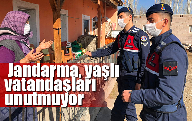 Kırıkkale’de jandarma yaşlı vatandaşları unutmuyor