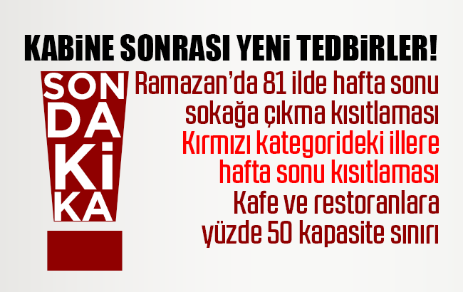 Ramazan'da 81 ilin tamamına sokağa çıkma kısıtlaması