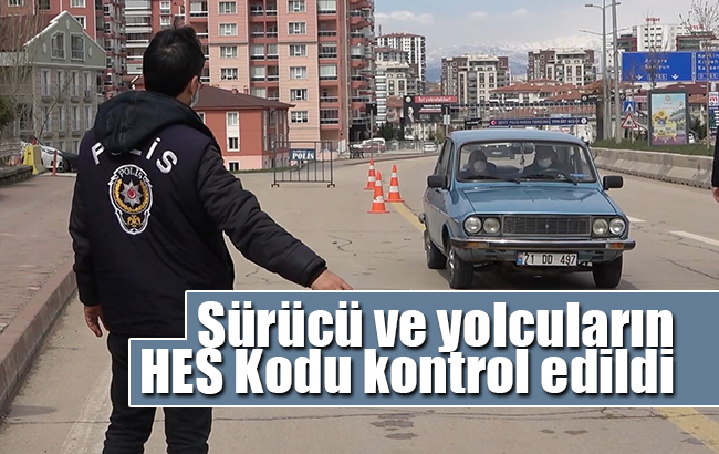 Kırıkkale’de korona virüs denetimleri: Sürücü ve yolcuların 'HES kodu' kontrol edildi