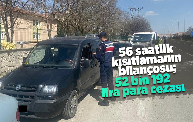 Kırıkkale’de 56 saatlik kısıtlamanın bilançosu