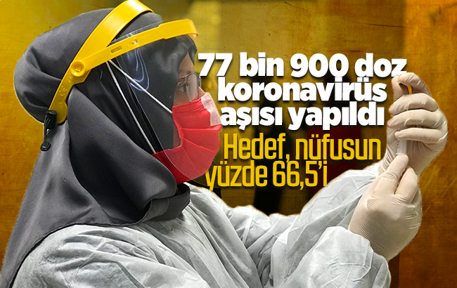 Kırıkkale’de 77 bin 900 doz korona virüs aşısı yapıldı