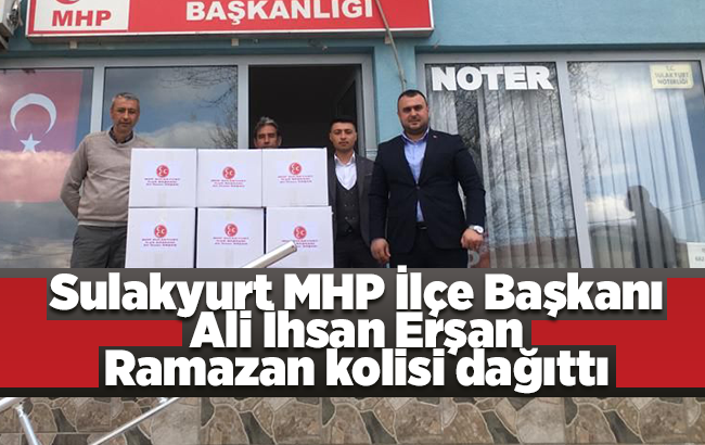 Erşan’dan ihtiyaç sahiplerine Ramazan kolisi