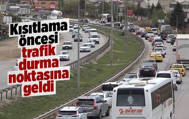 Tam kapanmaya saatler kala 43 ilin geçiş noktasında trafik yoğunluğu