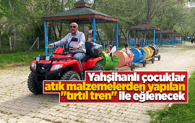 Yahşihanlı çocuklar atık malzemelerden yapılan