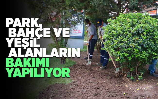 Kırıkkale’de park ve bahçelerin bakımı yapılıyor 