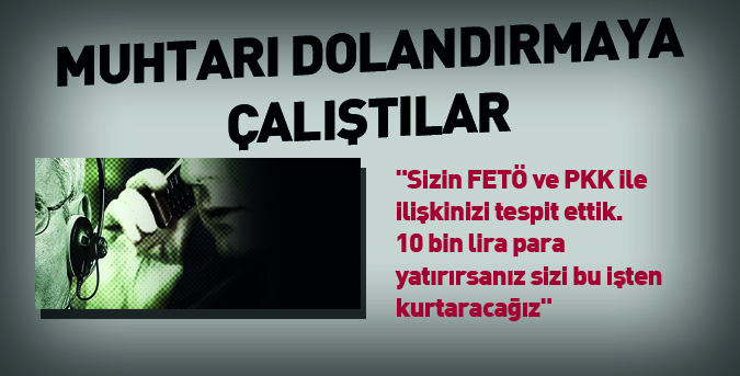 'FETÖ'cüsün, 10 bin TL'ye kurtarırız'