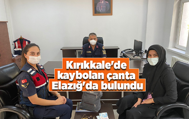 Kırıkkale'de kaybolan çanta, 360 saatlik kamera kaydı incelenerek Elazığ'da bulundu