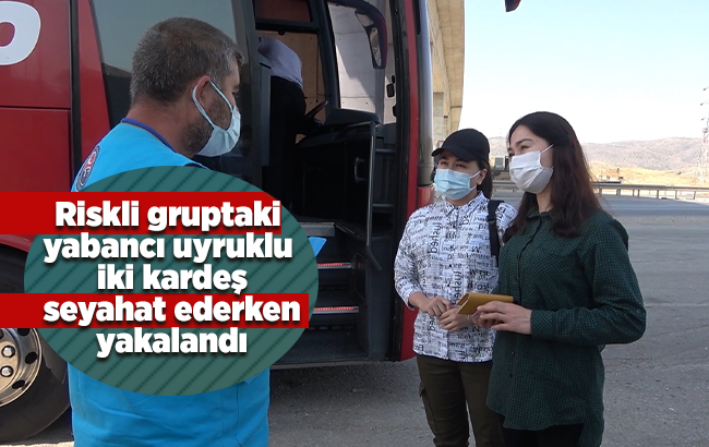 Riskli gruptaki iki kardeş otobüsle seyahat ederken yakalandı