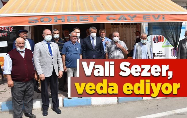 Kırıkkale Valisi Yunus Sezer, Bahşılı'da veda ziyaretlerinde bulundu