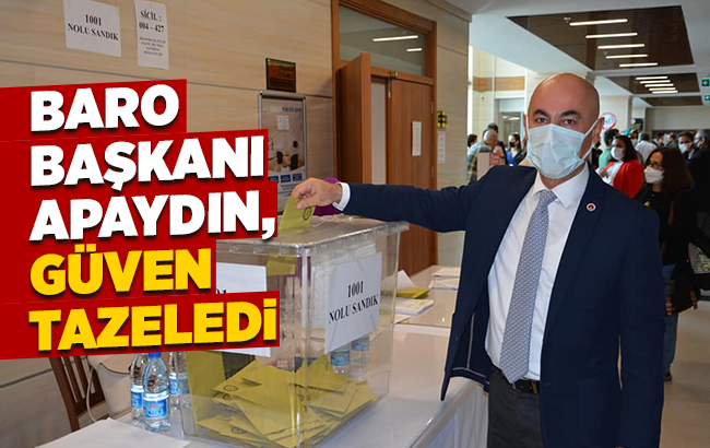 Apaydın, yeniden Baro Başkanı seçildi